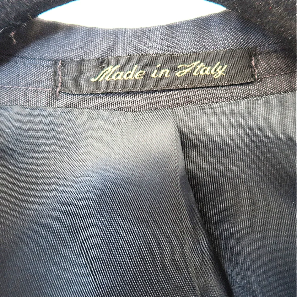 Pronto Uomo Grey Teal Suit Jacket Size 44 Long